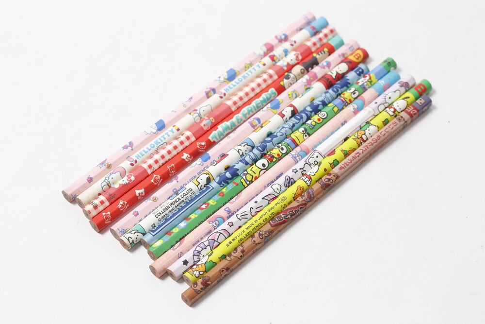 1980s 1990s Sanrio Wooden Pencil Lot by Colleen Japan Stationery ~ 260930-WH 1